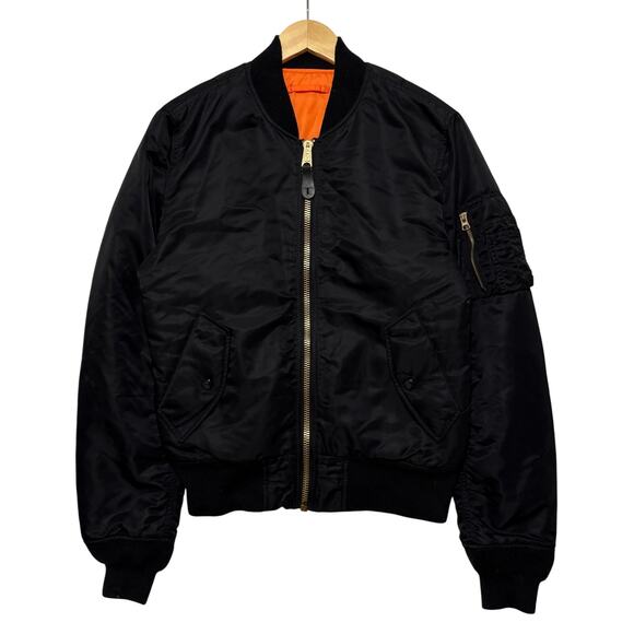 Alpha Industries Black Bomber Jacket - Picture 1 of 6